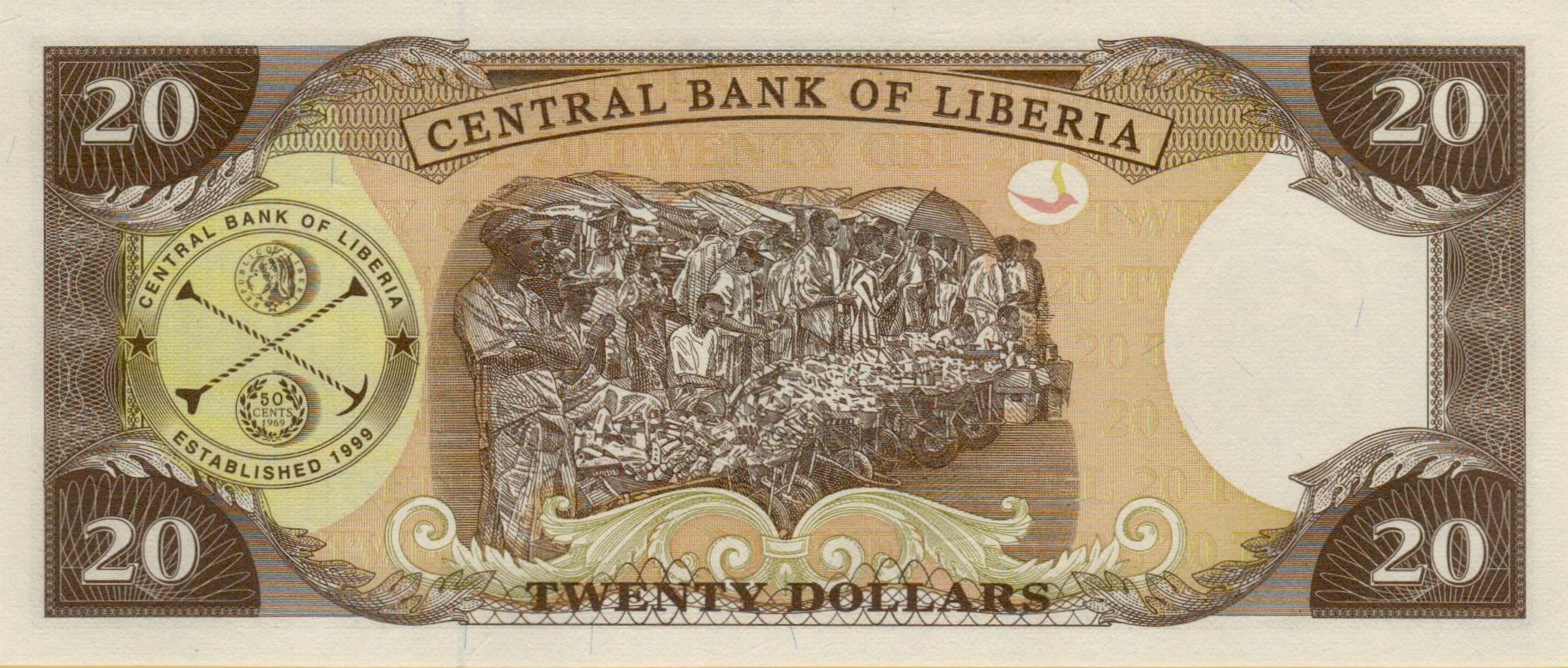 Liberia 20 2004 UNC P-28/b